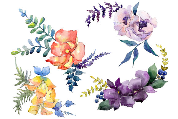 Bouquet Chainmail of Love Watercolor