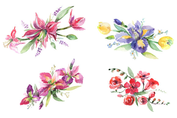 Bouquet Cutie Watercolor Illustrations