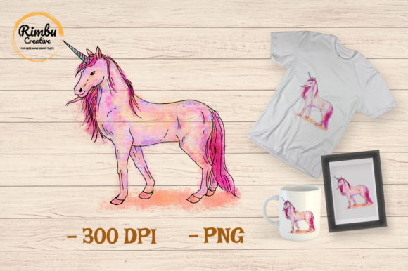 Unicorn Watercolor Clipart Cute Animal Illustrations