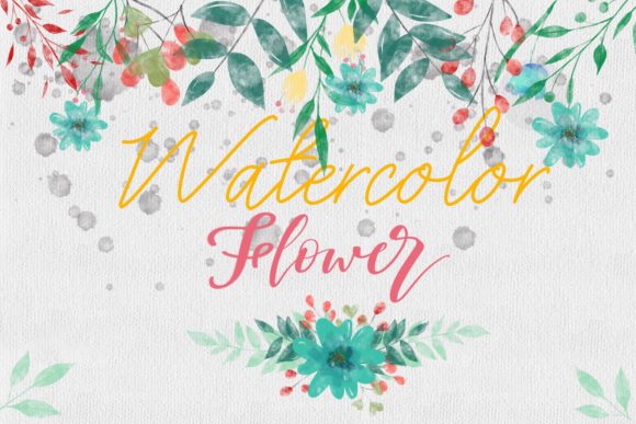 Watercolor Flower in Summer